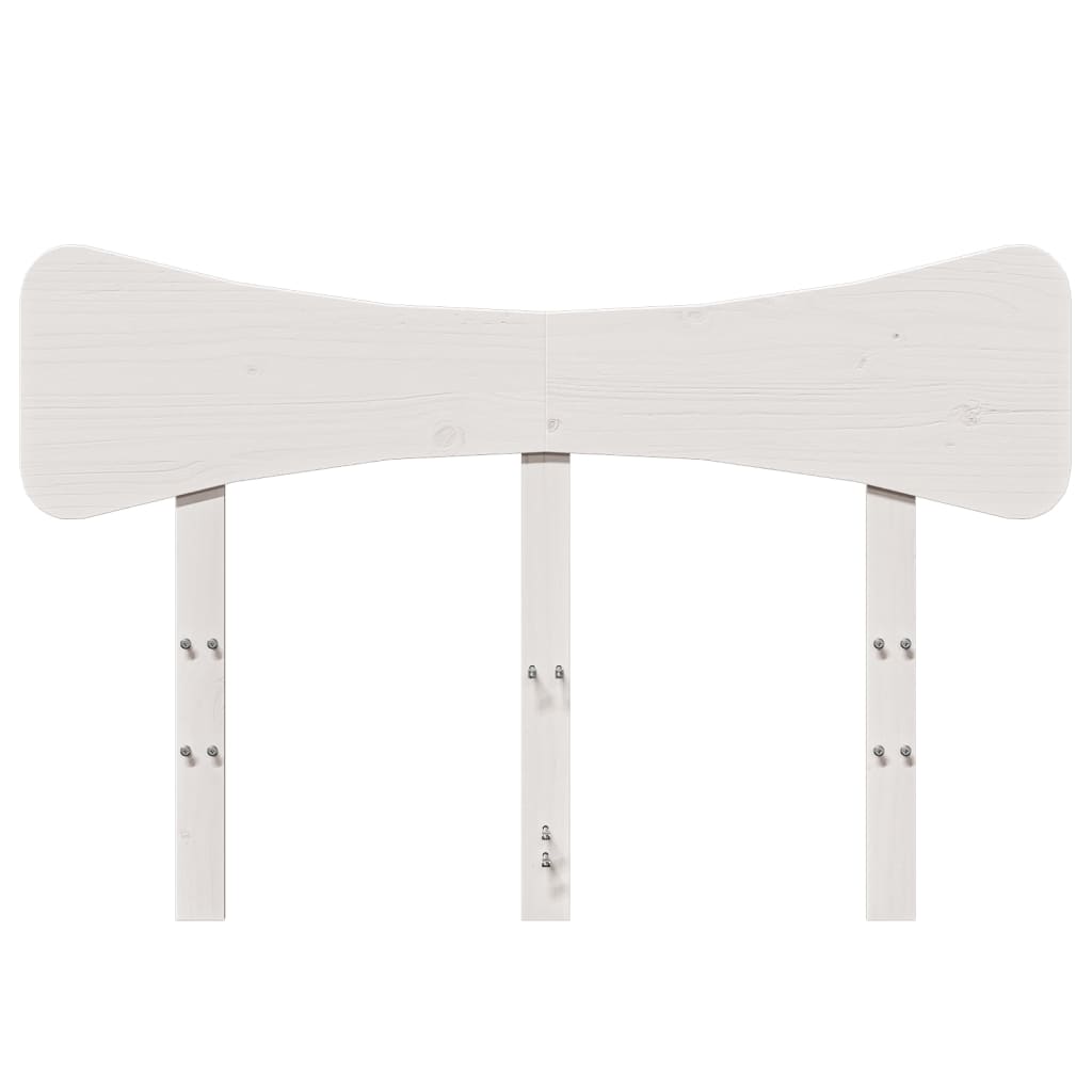 vidaXL Headboard White 135 cm Solid Wood Pine