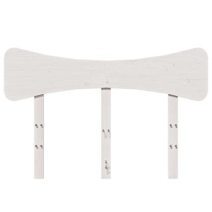 vidaXL Headboard White 135 cm Solid Wood Pine