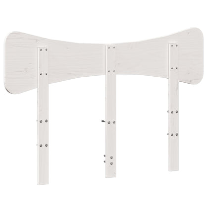 vidaXL Headboard White 135 cm Solid Wood Pine