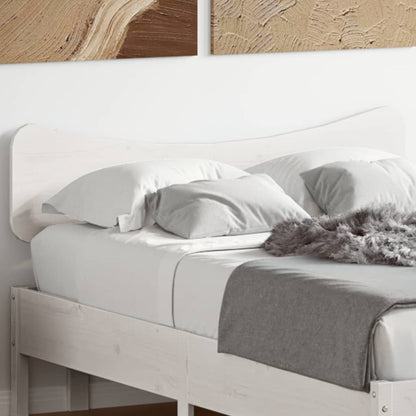vidaXL Headboard White 135 cm Solid Wood Pine
