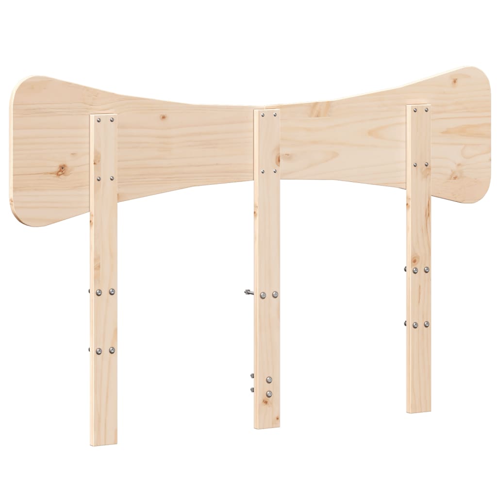 vidaXL Headboard 120 cm Solid Wood Pine