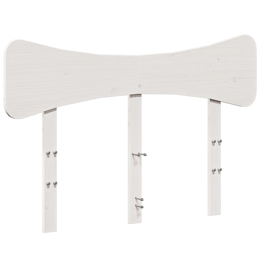 vidaXL Headboard White 120 cm Solid Wood Pine