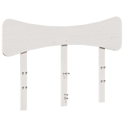 vidaXL Headboard White 120 cm Solid Wood Pine