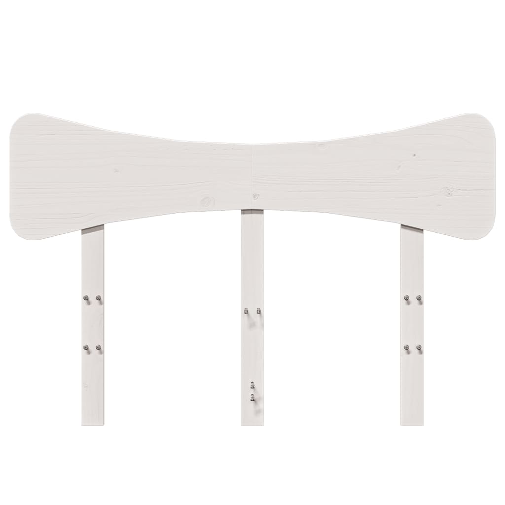 vidaXL Headboard White 120 cm Solid Wood Pine