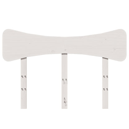 vidaXL Headboard White 120 cm Solid Wood Pine