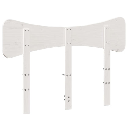 vidaXL Headboard White 120 cm Solid Wood Pine