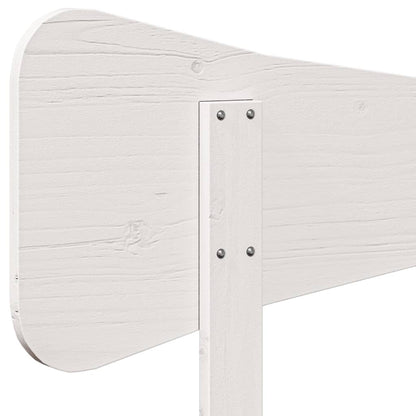 vidaXL Headboard White 120 cm Solid Wood Pine