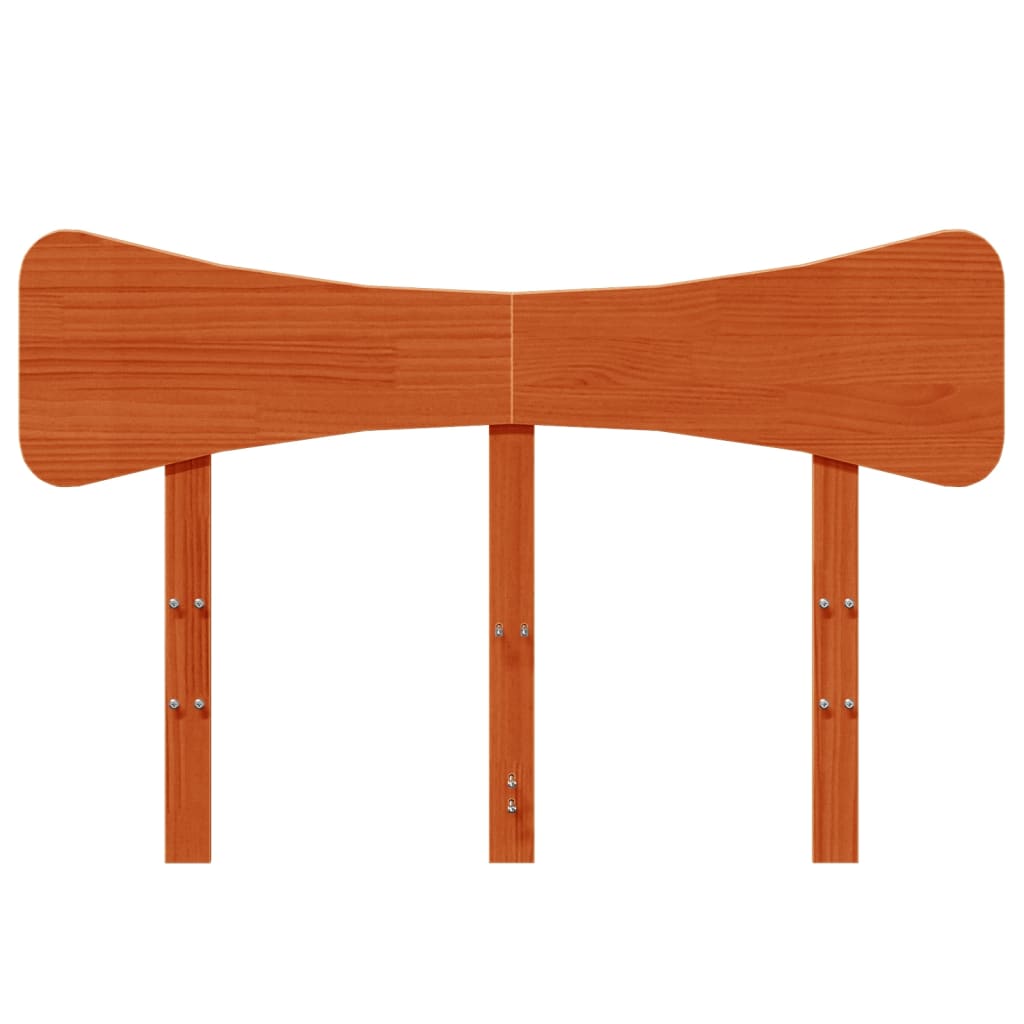 vidaXL Headboard Wax Brown 120 cm Solid Wood Pine
