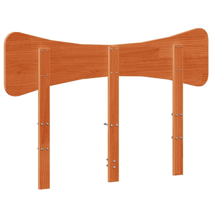 vidaXL Headboard Wax Brown 120 cm Solid Wood Pine