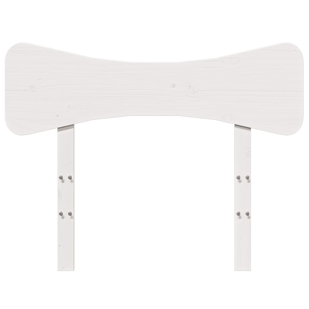 vidaXL Headboard White 100 cm Solid Wood Pine
