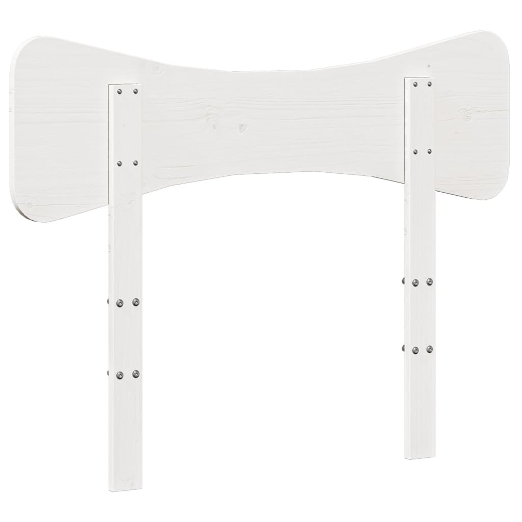 vidaXL Headboard White 100 cm Solid Wood Pine