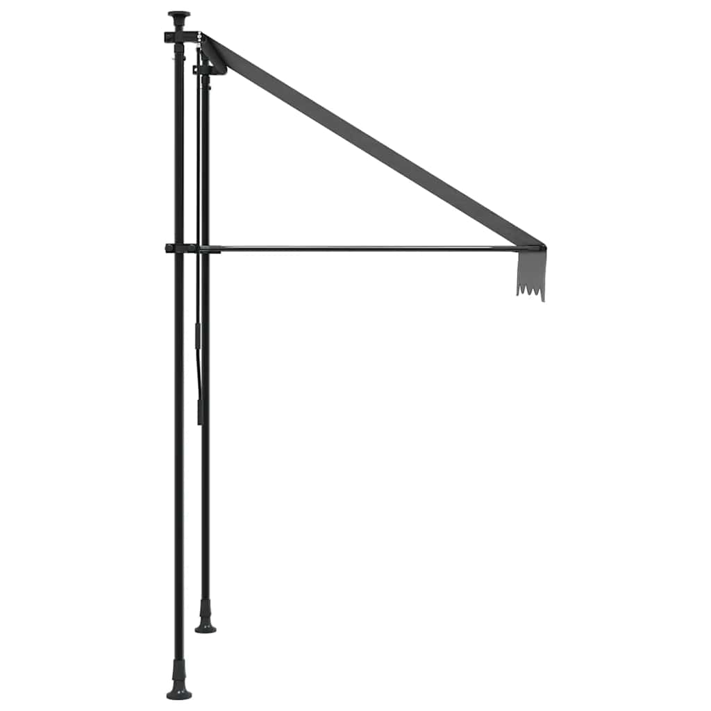 vidaXL Retractable Awning Anthracite 100x150 cm Fabric and Steel