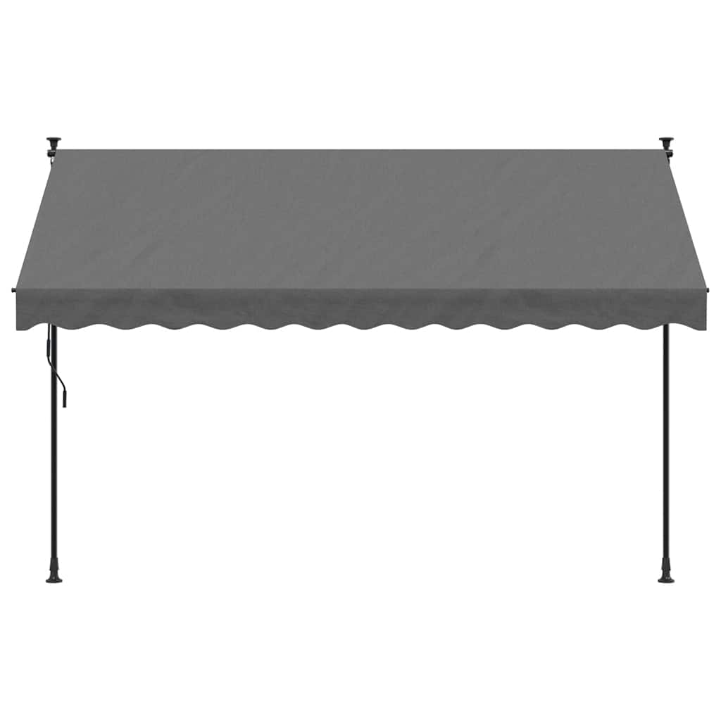 vidaXL Retractable Awning Anthracite 300x150 cm Fabric and Steel