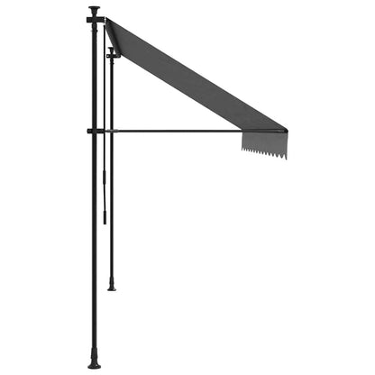 vidaXL Retractable Awning Anthracite 300x150 cm Fabric and Steel