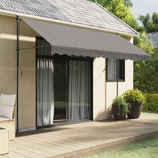 vidaXL Retractable Awning Anthracite 350x150 cm Fabric and Steel
