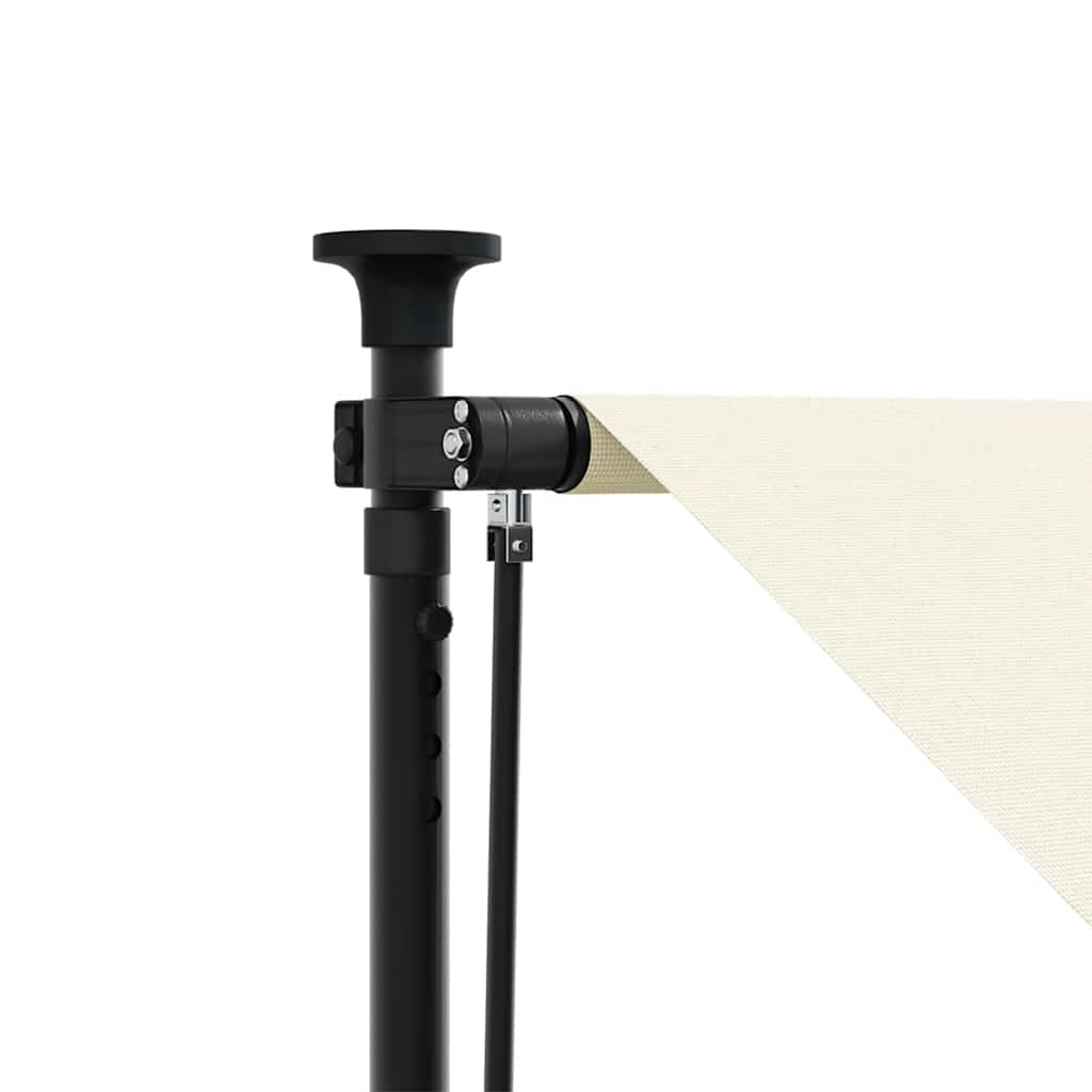 vidaXL Retractable Awning Cream 100x150 cm Fabric and Steel