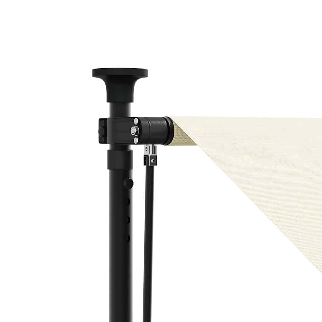 vidaXL Retractable Awning Cream 350x150 cm Fabric and Steel