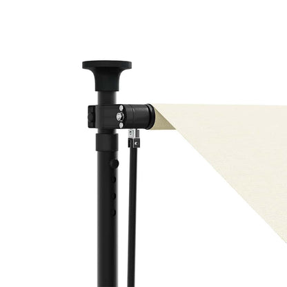 vidaXL Retractable Awning Cream 350x150 cm Fabric and Steel