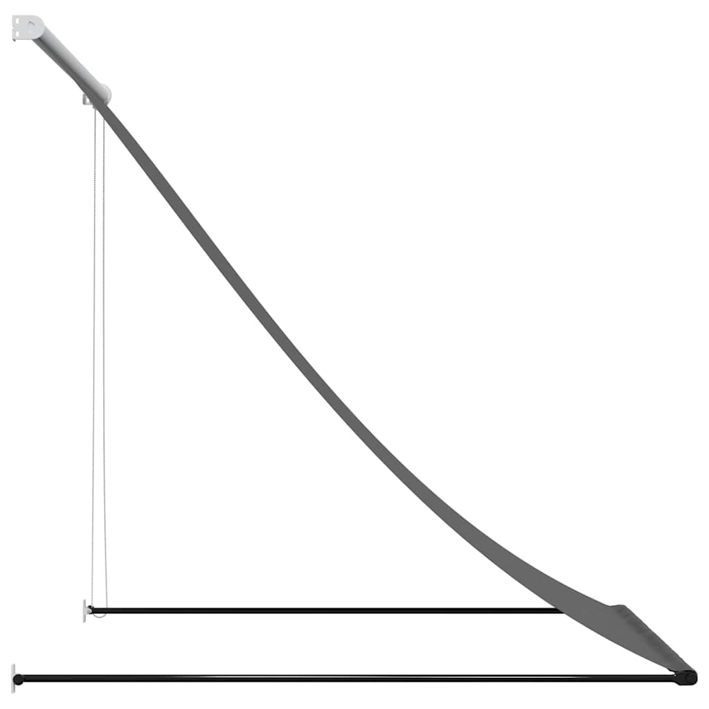 vidaXL Retractable Awning Anthracite 150x150 cm Fabric and Steel