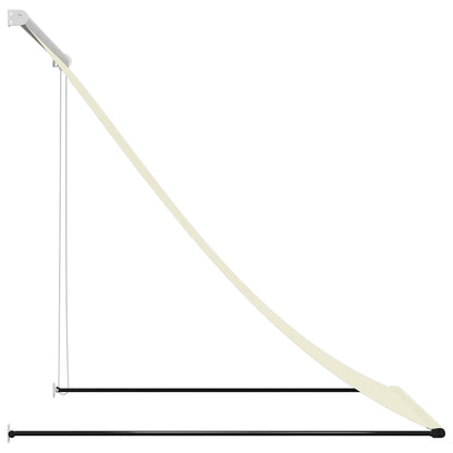 vidaXL Retractable Awning Cream 100x150 cm Fabric and Steel