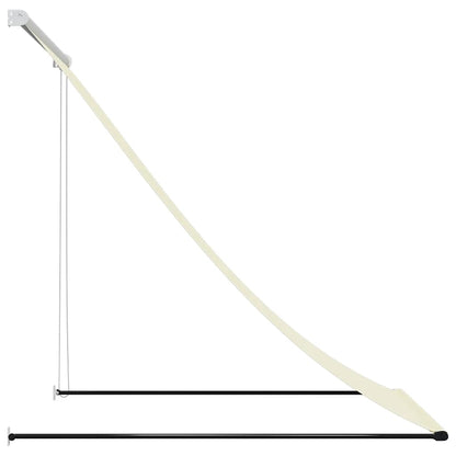 vidaXL Retractable Awning Cream 150x150 cm Fabric and Steel