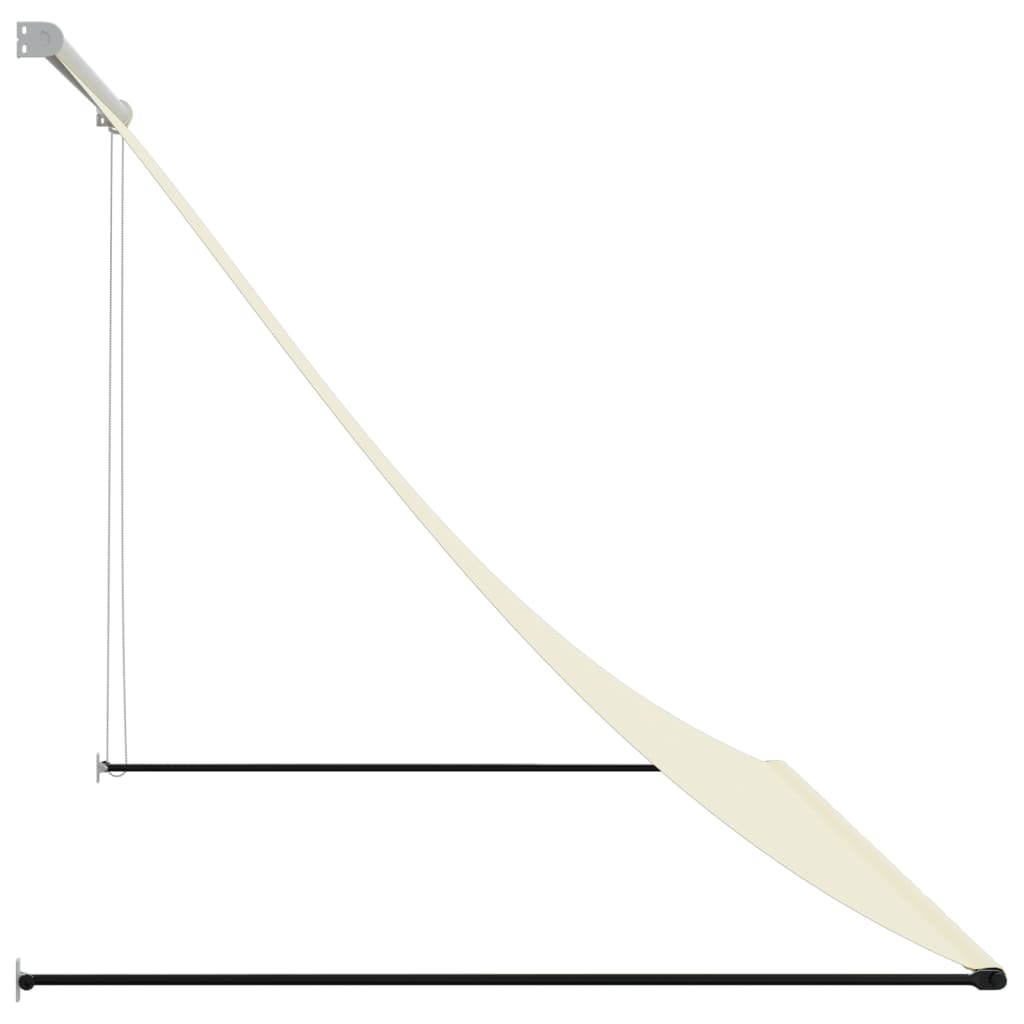 vidaXL Retractable Awning Cream 200x150 cm Fabric and Steel