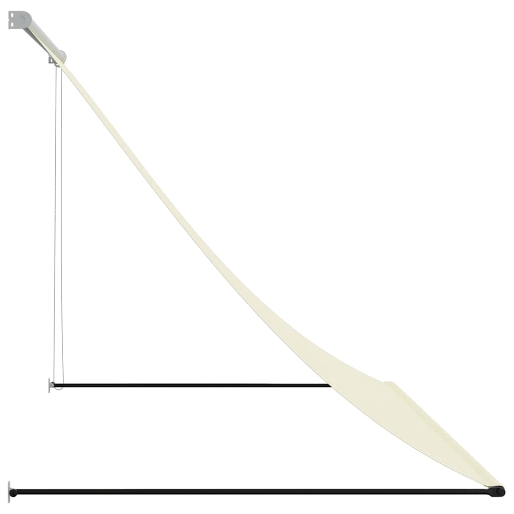 vidaXL Retractable Awning Cream 250x150 cm Fabric and Steel