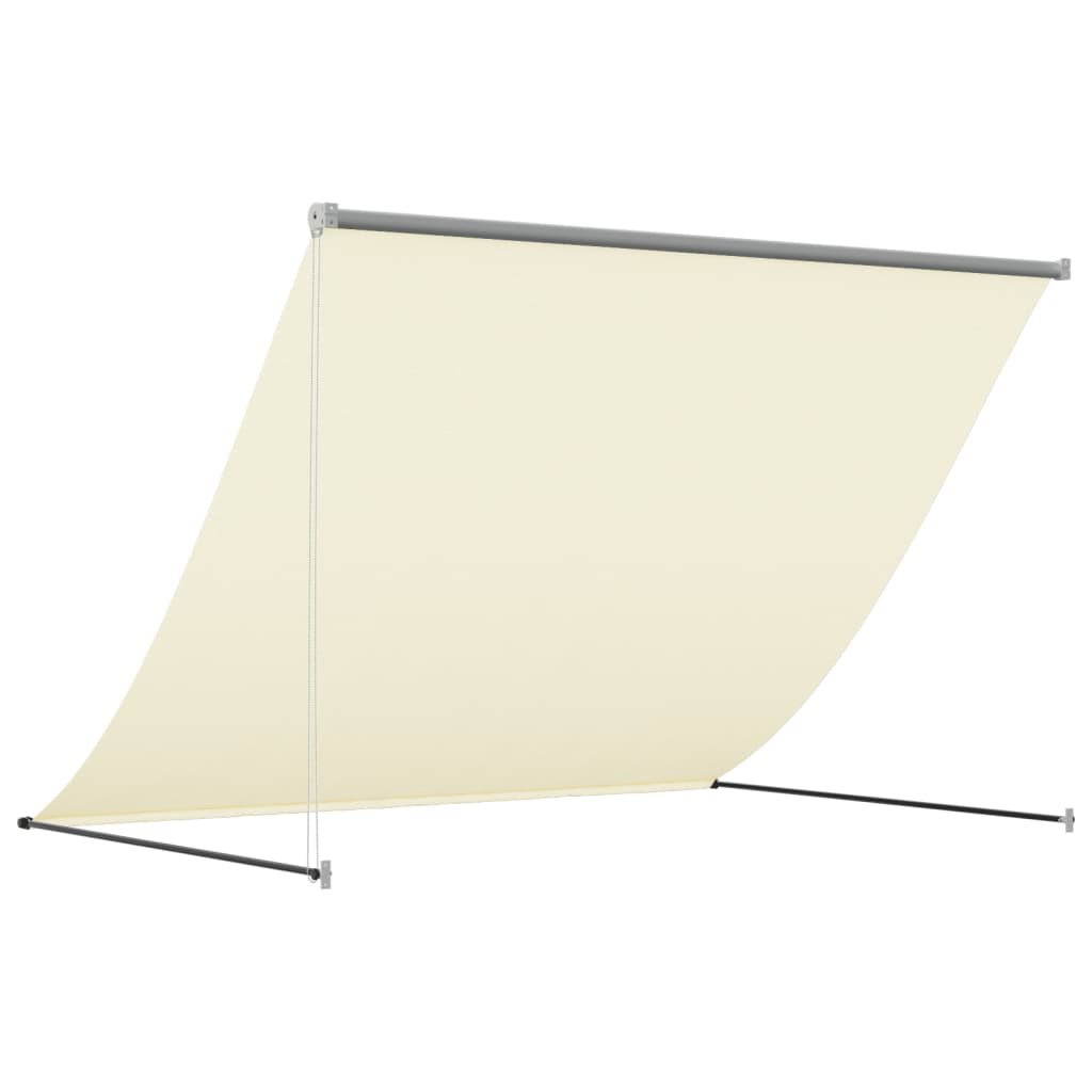 vidaXL Retractable Awning Cream 250x150 cm Fabric and Steel