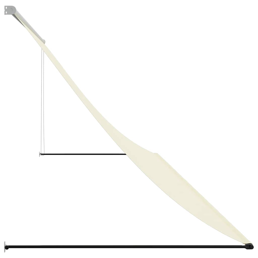 vidaXL Retractable Awning Cream 400x150 cm Fabric and Steel