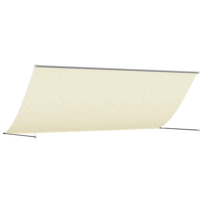 vidaXL Retractable Awning Cream 400x150 cm Fabric and Steel