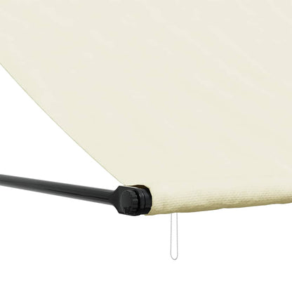 vidaXL Retractable Awning Cream 400x150 cm Fabric and Steel