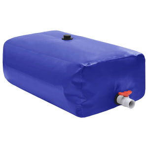 vidaXL Water Tank with Tap Foldable 100 L PVC