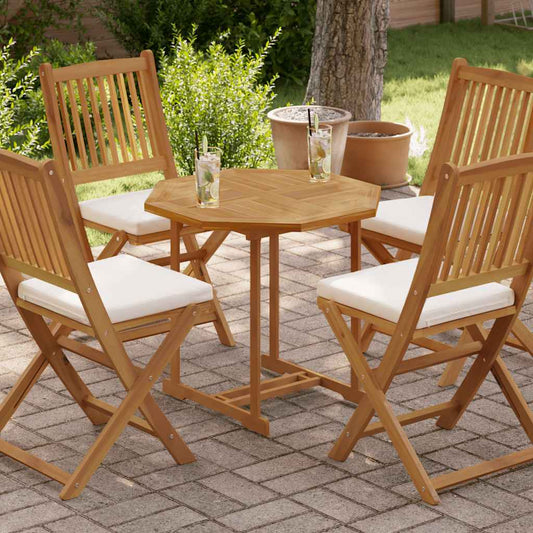 vidaXL Table Top 70x70x2.5 cm Octagonal Solid Wood Teak