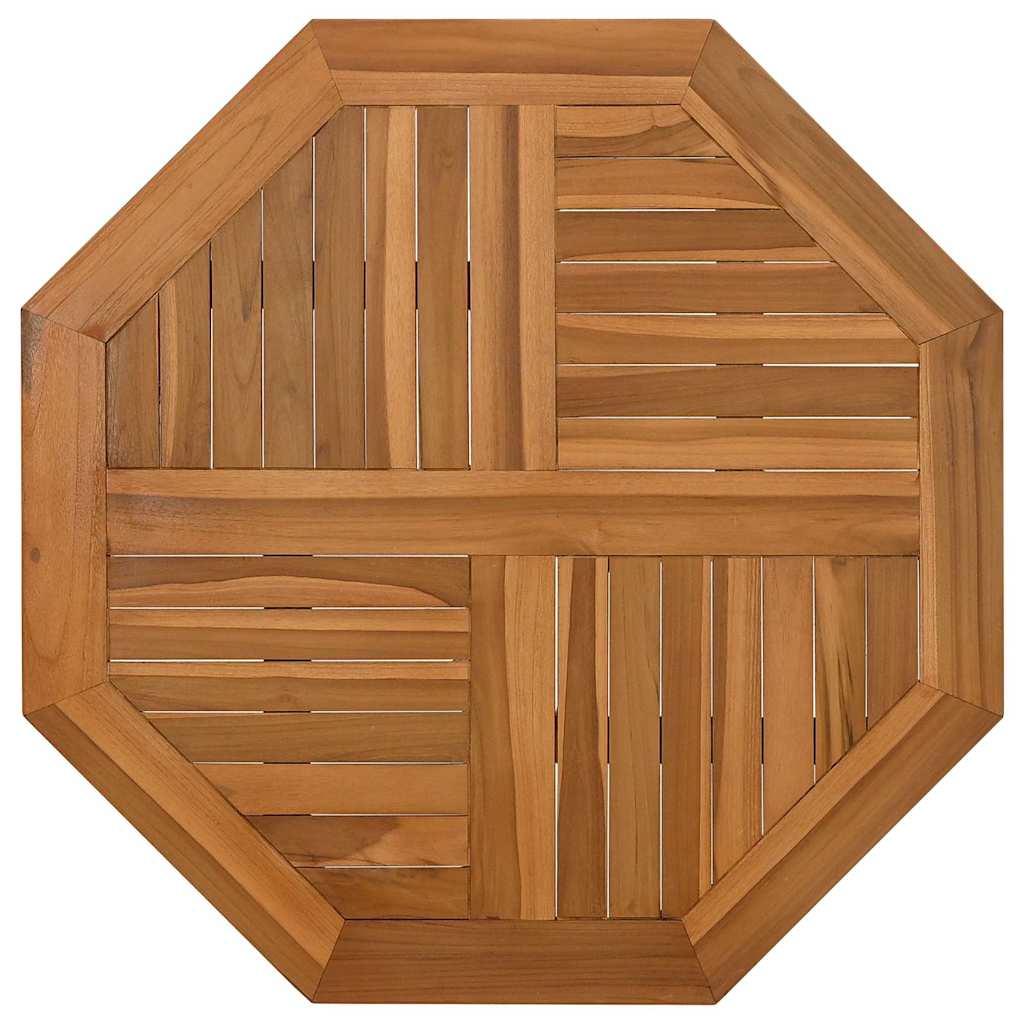 vidaXL Table Top 80x80x2.5 cm Octagonal Solid Wood Teak