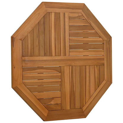 vidaXL Table Top 80x80x2.5 cm Octagonal Solid Wood Teak