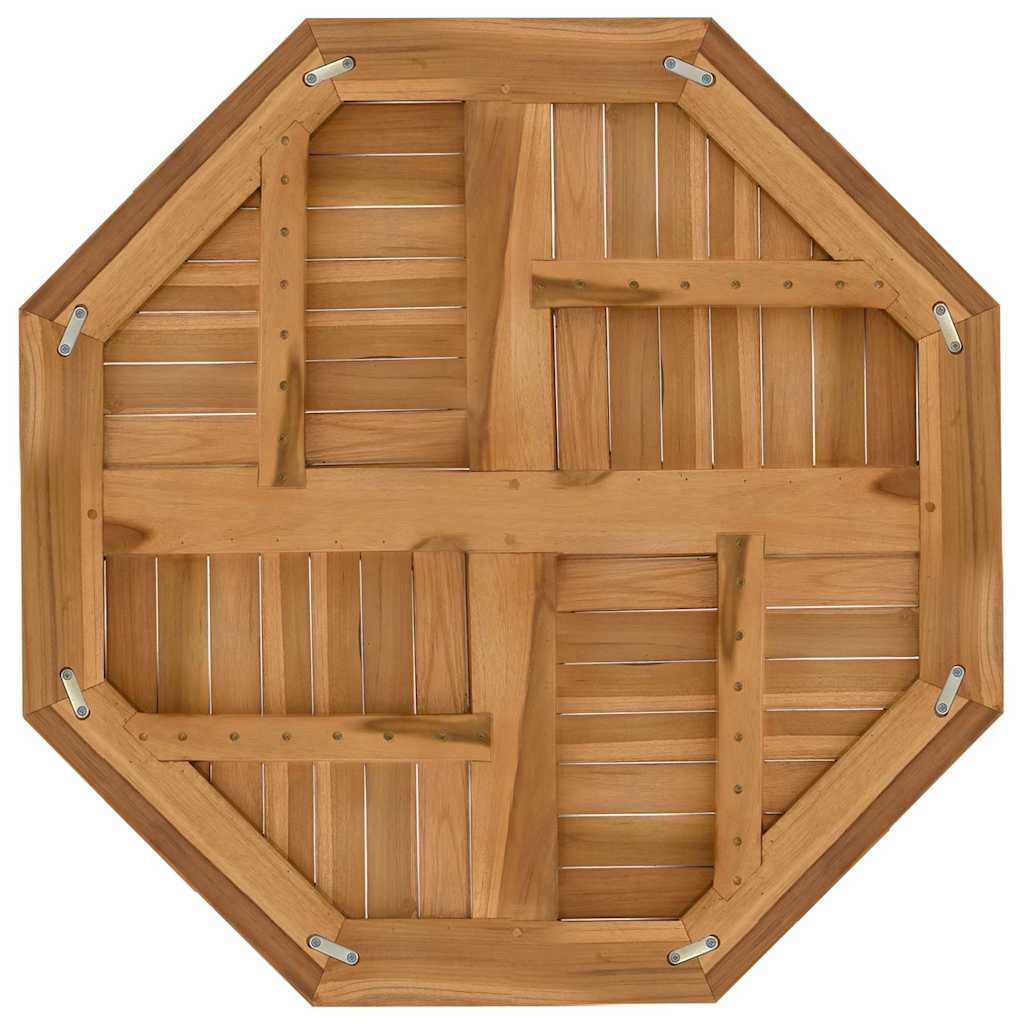 vidaXL Table Top 80x80x2.5 cm Octagonal Solid Wood Teak