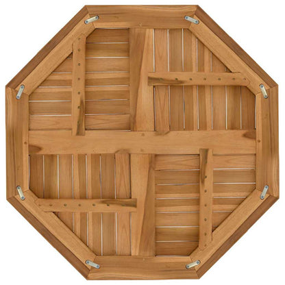 vidaXL Table Top 80x80x2.5 cm Octagonal Solid Wood Teak