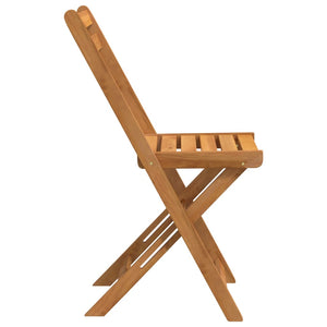 vidaXL Folding Bistro Chairs 8 pcs Solid Wood Acacia
