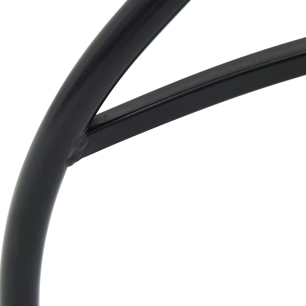 vidaXL Mosaic Bistro Set Black and White Iron and Ceramic