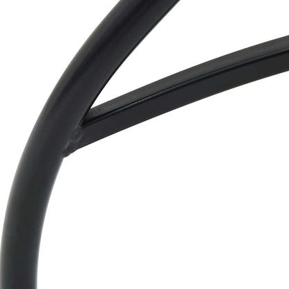 vidaXL Mosaic Bistro Set Black and White Iron and Ceramic