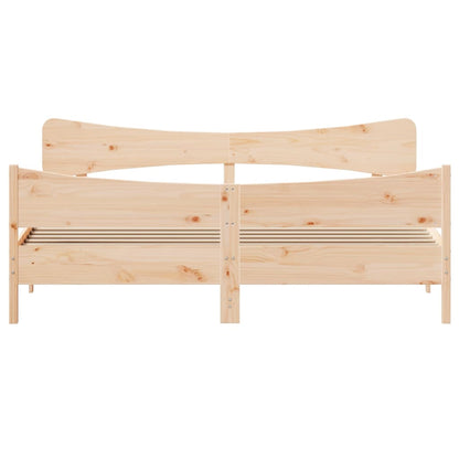 vidaXL Bed Frame without Mattress 200x200 cm Solid Wood Pine