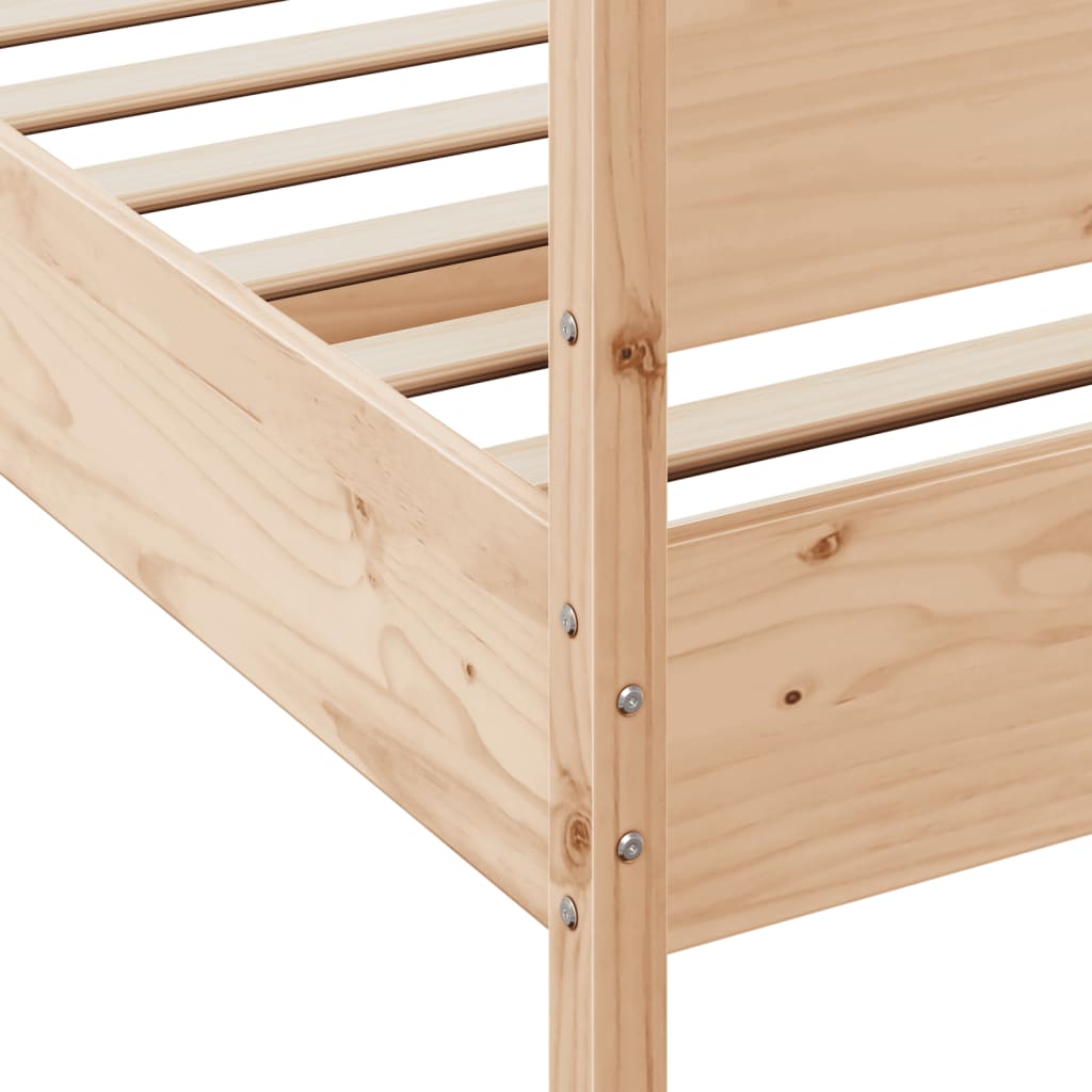 vidaXL Bed Frame without Mattress 200x200 cm Solid Wood Pine