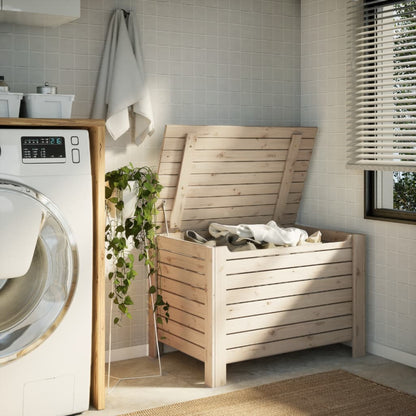 vidaXL Storage Box with Lid RANA 100x49x54 cm Solid Wood Pine