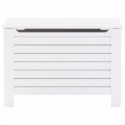vidaXL Storage Box with Lid RANA White 100x49x54 cm Solid Wood Pine