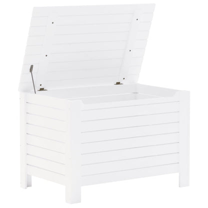 vidaXL Storage Box with Lid RANA White 100x49x54 cm Solid Wood Pine