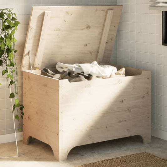 vidaXL Storage Box with Lid RANA 80x49x54 cm Solid Wood Pine