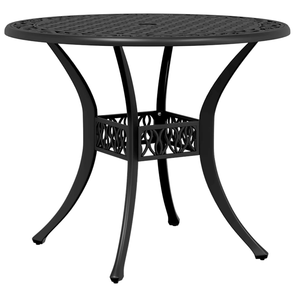 vidaXL Garden Dining Set | Black | Cast aluminium | Medium | Durable