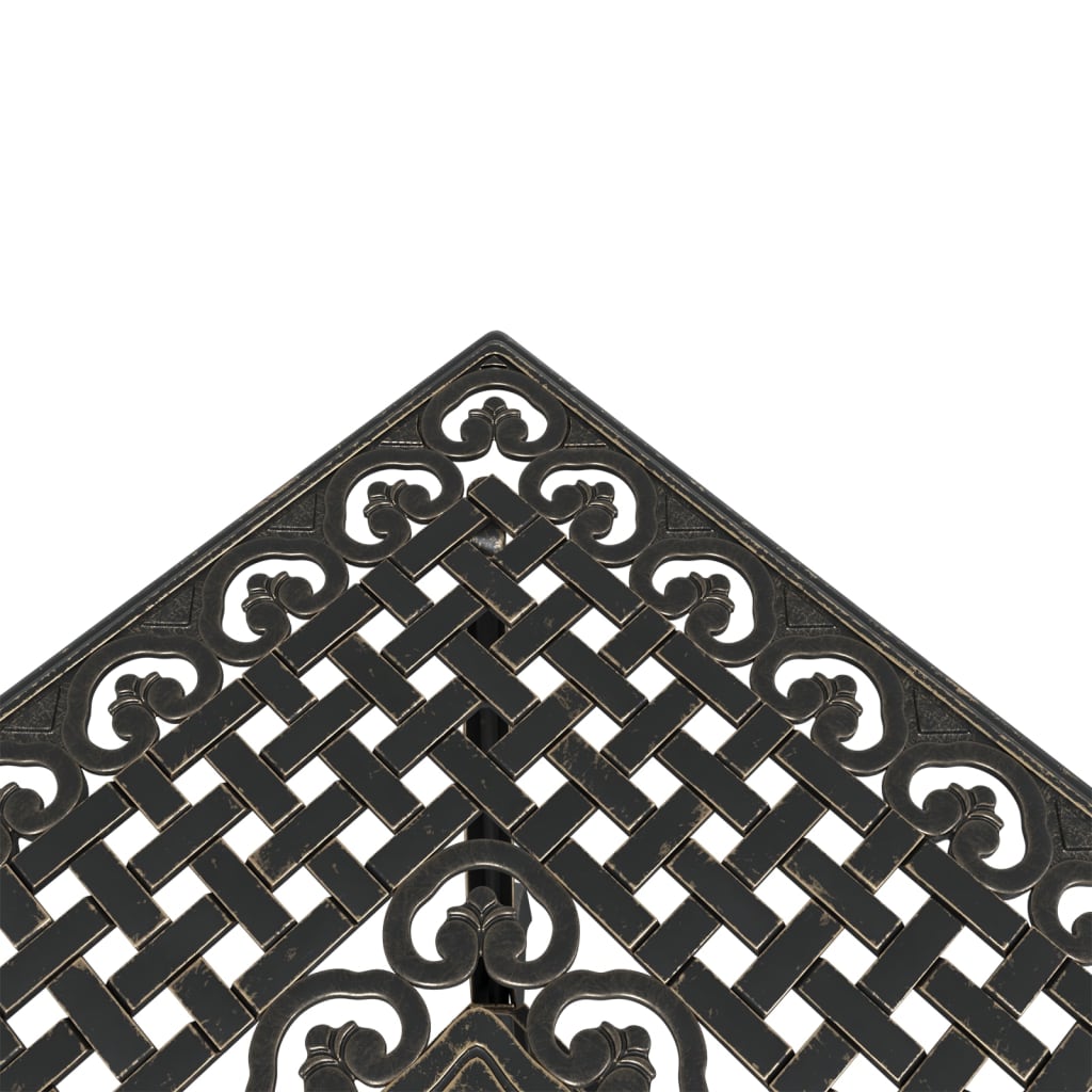 vidaXL 5 Piece Garden Dining Set Bronze Cast Aluminium