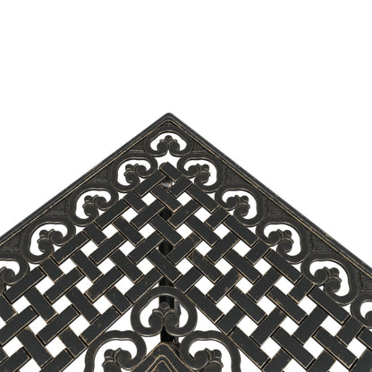 vidaXL 5 Piece Garden Dining Set Bronze Cast Aluminium