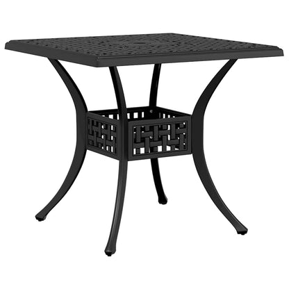 vidaXL 5 Piece Garden Dining Set Black Cast Aluminium
